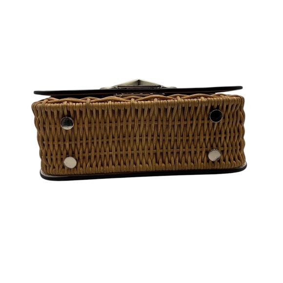 Kate Spade Nicola Turnlock Wicker Crossbody Bag - Picture 5 of 11